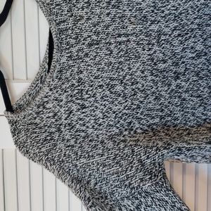 Oversized Brandy Melville black and white knit sweater